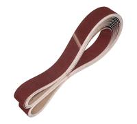 sourcing map Nastri abrasivi in ossido di alluminio, 50 mm x 1829 mm, 30 pezzi, grana 40/120/400, per lavorazione del legno, lucidatura dei metalli, affilacoltelli