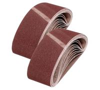 sourcing map Nastri abrasivi in ossido di alluminio, 64 mm x 406 mm, 24 pezzi, grana 40/60/80, per lavorazione del legno, lucidatura dei metalli, affilacoltelli