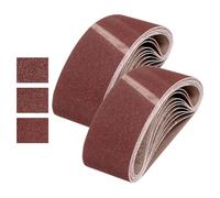 sourcing map Nastri abrasivi in ossido di alluminio, 76 mm x 533 mm, 24 pezzi, grana 40/60/80, per lavorazione del legno, lucidatura dei metalli, affilacoltelli