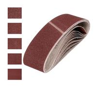 sourcing map Nastri abrasivi in ossido di alluminio, grana 60/80/120/240/320, 10 pezzi, 100 mm x 915 mm, per lavorazione del legno, lucidatura dei metalli, affilacoltelli