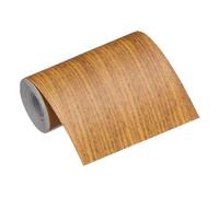 sourcing map Nastro adesivo per riparazioni con venature del legno, 10,2 cm x 4,2 m, nastro autoadesivo con venature del legno, multiuso, per bordi di mobili, pavimenti, finestre, porte, tavoli, casa