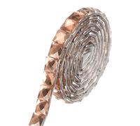 sourcing map Nastro autoadesivo con strass di cristallo, 9,1 m x 0,9 cm, nastro adesivo con strass per cintura per torte nuziali, compleanni, fai da te, auto, decorazione domestica, champagne