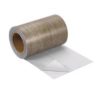 sourcing map Nastro autoadesivo con venature del legno, 10,2 cm x 9,1 m, per riparazione battiscopa, porte, riparazione pavimenti, mobili, decorazione per la casa, rovere grigio