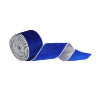 sourcing map Nastro di velluto natalizio, 6,3 cm, 9,1 m, bordo in ferro dorato, facile da modellare per fai da te, confezioni regalo, decorazioni per albero di Natale, blu scuro
