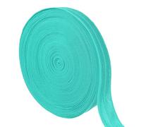sourcing map Nastro elastico pieghevole da 9,1 m, largo 3,8 cm, bordo ripiegato, fettuccia elastica per capelli, fasce per capelli, fai da te, cintura, pantaloni, vestiti, turchese