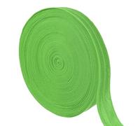 sourcing map Nastro elastico pieghevole da 9,1 m, largo 3,8 cm, bordo ripiegato, fettuccia elastica per capelli, fasce per capelli, fai da te, cintura, pantaloni, vestiti, verde