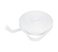 sourcing map Nastro in twill di cotone da 1,9 cm e 20,9 m, a spina di pesce, rotolo di nastro sbieco per fai da te, cucito, confezioni regalo, bianco