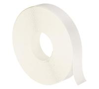 sourcing map Nastro per bordi bianco, 22 mm x 16 m, pre-incollato, flessibile, per la riparazione di armadi e il restauro di mobili