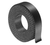 sourcing map Nastro per bordi nero, 22 mm x 8 m, pre-incollato, flessibile, per la riparazione di armadi e il restauro di mobili