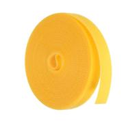 sourcing map Nastro per piante da giardino, 5 m, 1,3 cm, riutilizzabile, in nylon, per piante, giardinaggio, casa, ufficio, giallo