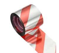 sourcing map Nastro riflettente per uccelli, 50 m x 4,8 cm, nastro riflettente in PET, nastro repellente laser floreale, per tenere lontano gli uccelli, per giardino, fattoria, casa, 1 rotolo, rosso