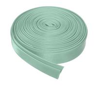 sourcing map Nastro sbieco a doppia piega per cucito, 1,2 cm x 5,5 m, in raso, pre-piegato, nastro continuo per cuciture, trapuntatura, orlo, rilegatura fai da te, verde