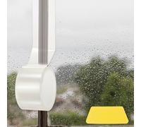 sourcing map Nastro sigillante per finestre, 7,1 cm x 5 m, trasparente, resistente alle intemperie, non lascia residui, nastro isolante per porte e bagni e spazi in vetro (31,5 mm di spessore)