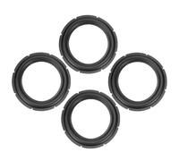 sourcing map Nera 30,5 cm Gomma Notch Speaker Edge Surround Big Ring Parti di Ricambio per la Riparazione Altoparlanti o Fai Da Te 4 Pz