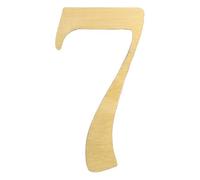 sourcing map Numeri civici autoadesivi per esterni, in ottone massiccio, altezza 4,5 cm, per decorazione da parete, per porte, appartamenti, uffici, camere d'albergo, indirizzi, facili da attaccare