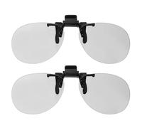 sourcing map Occhiali 3D polarizzati con clip, lenti circolari passive 3D, per film realD, teatro, giochi, TV, fotoproiettori, 1 pezzo