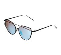 sourcing map Occhiali da sole da donna, occhiali da sole quadrati in policarbonato, alla moda, protezione solare, Nero Blu Ghiaccio