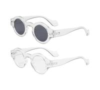 sourcing map Occhiali da sole per donna e uomo, protezione ombreggianti guida, shopping e scattare foto, Trasparente e trasparente