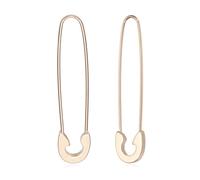 sourcing map Orecchini a perno da balia, in acciaio inox, ipoallergenici, con clip di carta, orecchini a cerchio punk per donne e uomini, 38x8mm / 1.5x0.31inch, Acciaio inossidabile, Rotondo