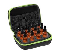 sourcing map Organizer per oli essenziali, custodia per il trasporto di olio, per casa, viaggi e presentazioni, Verde prato, 12 Grids, moderno