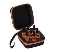 sourcing map Organizer per oli essenziali, custodia per il trasporto di olio, per casa, viaggi e presentazioni, Arancione, 7 Grids, Morden