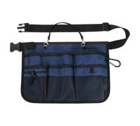 sourcing map Oxford - Grembiule da lavoro con cintura regolabile, 33 x 22,9 cm, con 6 tasche, per uomini e donne, custodia per la lavorazione del legno, blu