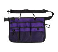 sourcing map Oxford - Grembiule da lavoro con cintura regolabile, 33 x 22,9 cm, con 6 tasche, per uomini e donne, per la lavorazione del legno, viola