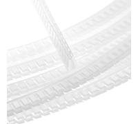 sourcing map Passacavo a forma di U, adatto a 1-1,2 mm di spessore, protezioni per bordi affilati, passacavi dentati a spinta, per acciaio, vetro, plastica, legno, pannelli elettrici, fili elettrici