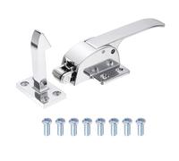 sourcing map Passeggiata in freezer porta chiavistello, maniglia della porta del raffreddamento, grilletto maniglia armadio per porte frigoriferi, serratura porte scatola ghiaccio, testa interna in