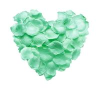sourcing map Petali di rosa artificiali, in seta, per matrimoni, proposte di matrimonio, anniversario, decorazione, verde menta, 1000 pezzi