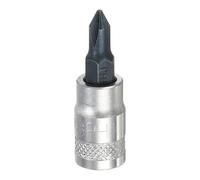 sourcing map Phillips Bit Socket 1/4 "Drive PH1 S2 Acciaio Croce Testa Cacciavite Punte da Trapano CR-V Adattatore Presa in Acciaio per Casa Auto Asse Hex Dadi Bulloni Riparazione