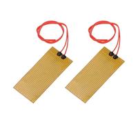 sourcing map Piastra riscaldante in poliimmide, 30 W 24 V, pellicola adesiva PI elementi riscaldanti pellicola 100 mm x 45 mm, striscia riscaldante per temperatura costante, confezione da 2