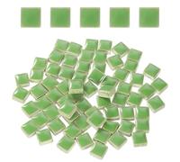 sourcing map Piastrelle quadrate per mosaico da 100 g, piastrelle per mosaico in ceramica colorata per artigianato, forniture per mosaico per la decorazione della casa, progetti fai da te, 1,0 x 1 cm,