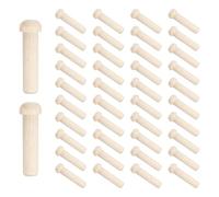 sourcing map Picchetti in legno da 5/16" di diametro, lunghezza 1-5/8", mini picchetti in legno per modellini fai da te, auto, camion, 100 pezzi