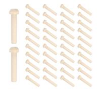 sourcing map Picchetti per asse in legno, diametro 7/32 pollici, lunghezza 3,5 cm, mini pioli in legno per modellini fai da te, auto, camion, 100 pezzi