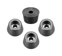 sourcing map Piedini in gomma tamponi D12 x 10 x H7 mm Piedini Buffer per mobili Tagliere Bilancia Elettronica Gamba Pad Antiscivolo Nero 4 pz