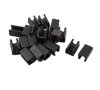 sourcing map - Piedini in plastica per sedie, a forma di U, diametro 10 mm, 20 pezzi, colore: nero