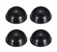 sourcing map Piedini isolanti in gomma per altoparlanti, 1,6 x 0,8 cm, base antivibrazione nera con amplificatore adesivo, per giradischi, subwoofer, monitor, confezione da 4