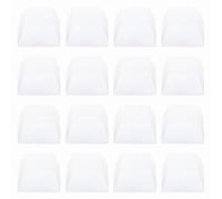 sourcing map Piedini isolanti in gomma per altoparlanti, 2 x 1 cm, base anti-vibrazione trasparente con adesivo per amplificatore, per giradischi, subwoofer, monitor, confezione da 16