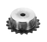 sourcing map Pignone a rullo per catena n. 25, foro da 8 mm, diametro esterno 30 mm, 19 denti, C45, in acciaio al carbonio, catena ANSI NO.25, con viti di fissaggio per catena ISO 04C