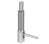 sourcing map Pistone a molla retrattile, M8 l, in acciaio inox, con chiusura a molla, telescopico, per macchinari e cantieri navali