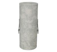 sourcing map Porta pennelli da trucco portatile da 20 cm con cinghia, porta pennelli da trucco da viaggio, custodia per pennelli da trucco, matite, spazzolino da denti, crema per le mani, grigio blu