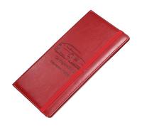 sourcing map Portaoggetti per auto e assicurazione, in pelle PU, organizer per documenti, per documenti di identità, Rosso, 24 x 12.8 cm, Moderno