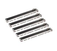 sourcing map Potenziometri dritti a scorrimento lineare singolo, 5 pin, B100K, 128 mm (L) 100 mm di viaggio, manico da 10 mm, resistori variabili, miscelatore, potenziometro elettronico per