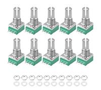 sourcing map Potenziometro B5K Ohm Resistori Variabili Singolo Girare Rotary Carbon Film Taper RV097NS 10pcs