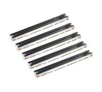 sourcing map Potenziometro dritto a doppio scorrimento lineare 8 pin B10Kx2 128 mm (L) 100 mm viaggio 8 x 8 mm maniglia Fader resistori variabili Mixer potenziometro elettronico per regolazione