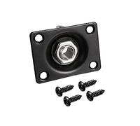 sourcing map Presa di ingresso jack mono per chitarra elettrica, 6,35 mm, colore nero