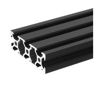 sourcing map Profilo di estrusione a V Slot 2060 in alluminio standard europeo 200 mm x 60 mm anodizzato nero guida lineare estrusione telaio per stampante 3D, CNC, fai da te