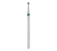 sourcing map Punta diamantata per smerigliatura a grana 100-120, testa a sfera da 2 mm, gambo da 2,35 mm, lunghezza 2 mm, punte rotanti per levigatura in pietra per unghie in vetro ceramico, rettifica