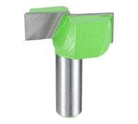 sourcing map Punta per fresa per pulizia inferiore, codolo da 1/2", con punta in carburo di carburo, per piallatura di superfici e lavorazione del legno, fresa CNC, diametro 40 mm, profondità 14,5 mm